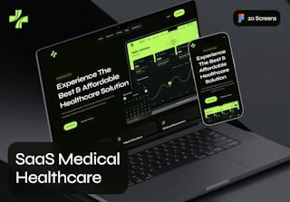 SaaS Medical Healthcare Website UI Kit