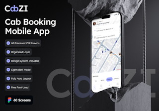 CabZI - Cab Booking App UI Kit