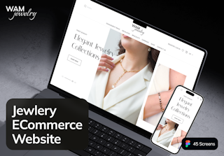 WAMjewelry - Jewelry E-Commerce Website UI Kit