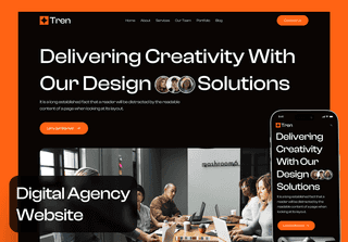 Tren - Digital Agency Website UI Kit