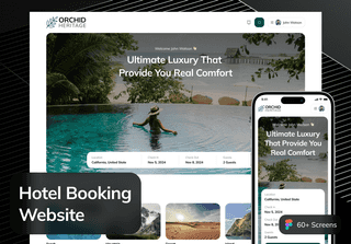 Orchid Heritage - Hotel Booking Website UI Kit