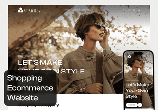 Vemora - Shopping Ecommerce Website UI Kit