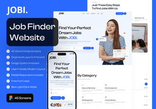 JOBI - Job Finder Website UI Kit