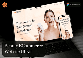 Glamp - Beauty Ecommerce Website UI Kit