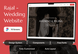 Rajal - Wedding Website UI Kit