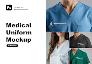 Medical Uniform Mockup Set