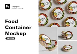 Food Container Mockup