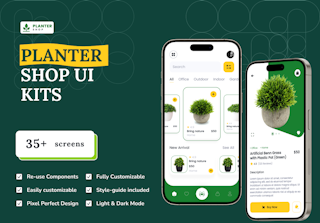 Planter Shop Mobile App Design