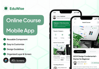 Eduwise - Online Learning App UI KIT