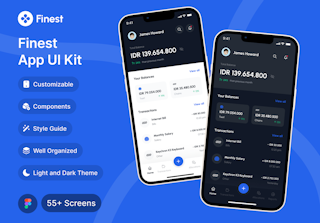 Finest - Finance Mobile Apps UI Kit