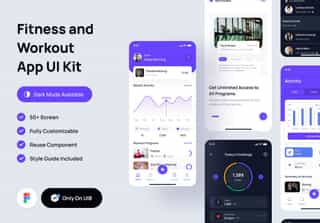 SportScape - Fitness & Workout Mobile App UI