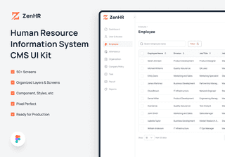 ZenHR - Human Resource Information System CMS UI Kit