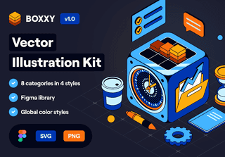 BOXXY: Vector Illustration Kit