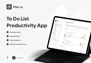 Plan.io - To Do List Productivity App UI KIT