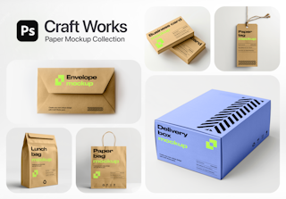 Craft Works – Paper Mockup Collection