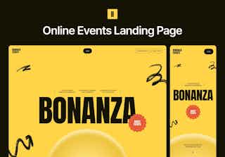 BONANZA — Online Events Website