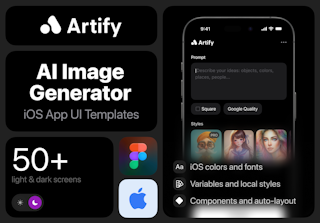 Artify - AI Image Generator iOS UI Kit