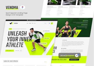 Venoma - Sport Apparel Landing Page