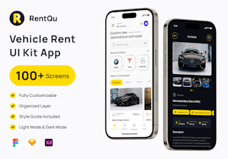RentQu - Car Rental UI Kit App