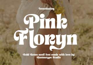 Pink Floryn Bold Retro Serif Font