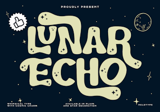 Lunar Echo - Cosmic Vibes Font