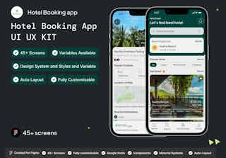 HotelFinder - Hotel Booking Mobile App UI Kit