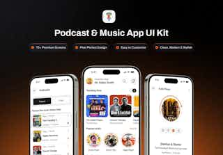 Podzel - Podcast & Music App UI Kit