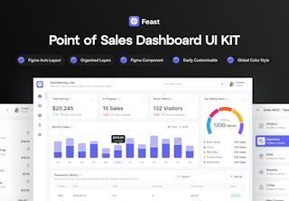 Feast - Point of Sales Dashboard UI KIT