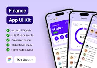 $INANCE - Finance App UI Kit