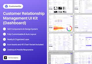 CustomerGo - CRM Dashboard UI Kit