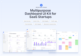 Multipurpose Dashboard UI Kit for SaaS Startups