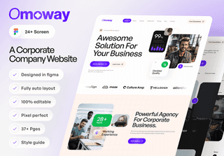 Corporate Agency Website UI Kit