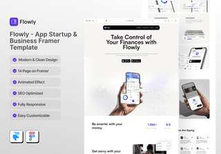 Flowly - App Startup & Business Framer Template