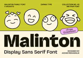 Malinton - Display Sans Serif Font