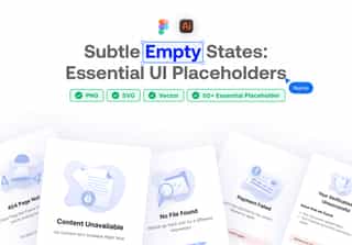 Subtle Empty State Illustrations