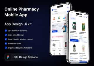 Online Pharmacy Mobile App UI Design