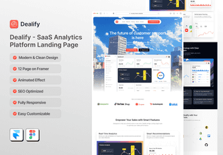 Dealify - SaaS Platform & Startup Framer Template