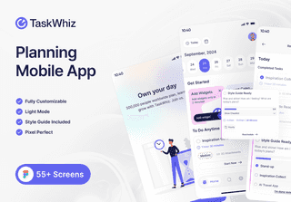 TaskWhiz Planning App UI Kit