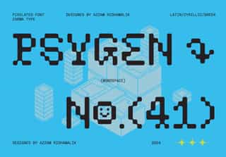 Psygen – Modern Pixel Font