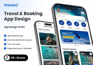 Travel Booking Mobile App UI Design