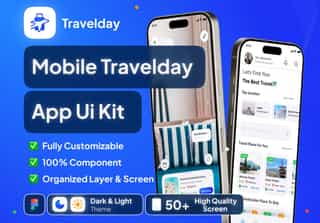 Travelday - Mobile Travel App UI Kit