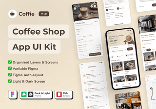 Coffie - Coffee Shop App UI Kit