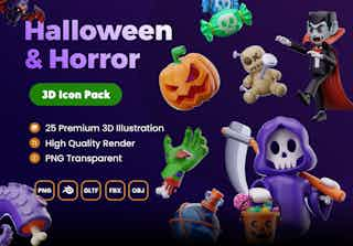 Halloween and Horror 3D Icon Pack