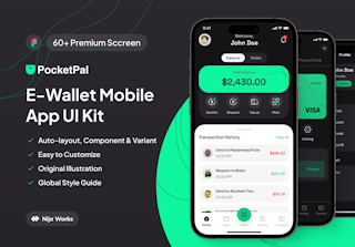 PocketPal - E Wallet App UI Kit