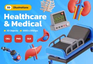 3D Healthcare and Medical Illustrations