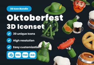 Oktoberfest 3D Illustration Pack