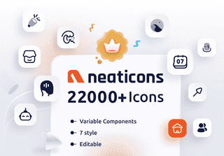 NeatIcons 22,000+ Pro Icons in 7 style