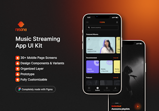 Resona - Music Streaming App UI Kit