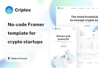 Criptex - Framer Template for Crypto and Web3 Startups