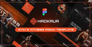 Hadkaur - Gym & Fitness Figma Template